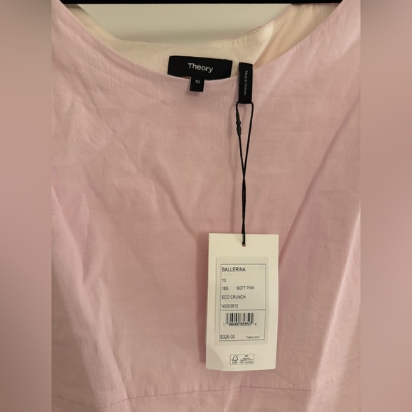 Theory Pink Ballerina Neck Mini Dress - Picture 6 of 6
